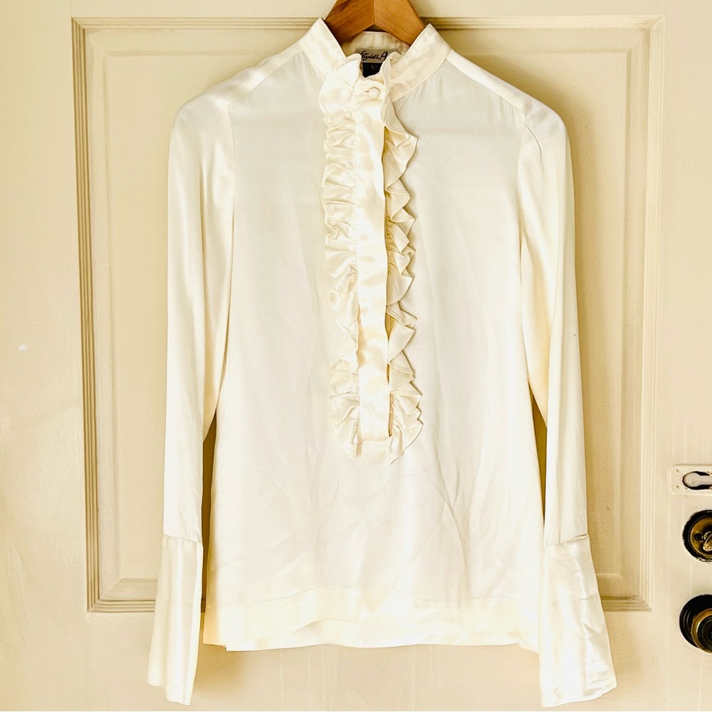 1970’s Elizabeth Arden for Anne Klein Sateen Blouse